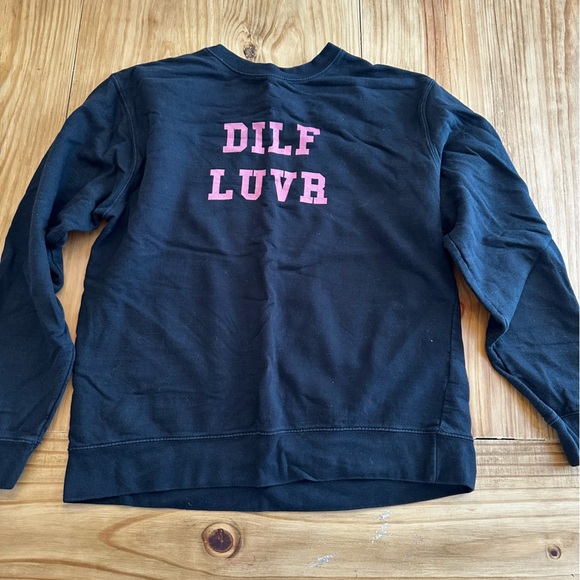Tops - Black Crewneck Sweatshirt “DILF LUVR”